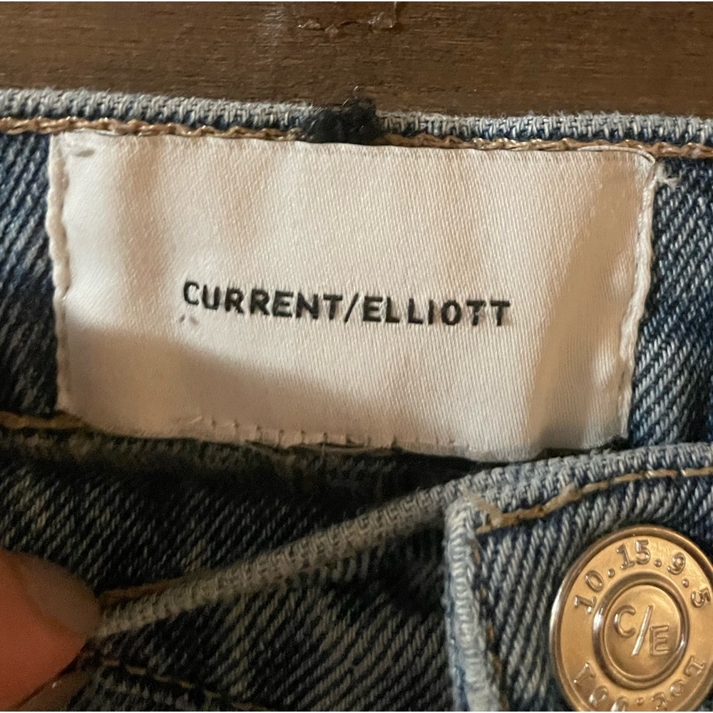 Current /Elliott denim frayed high‎ waist shorts size 27 - Picture 4 of 5